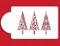 Modern Christmas Trees Cake Stencil | C949 by Designer Stencils | Cake Decorating Tools |